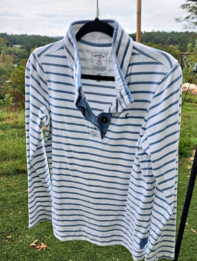 Joules Mariners Grade Joules Cotton long-sleeve striped shirt Size 8